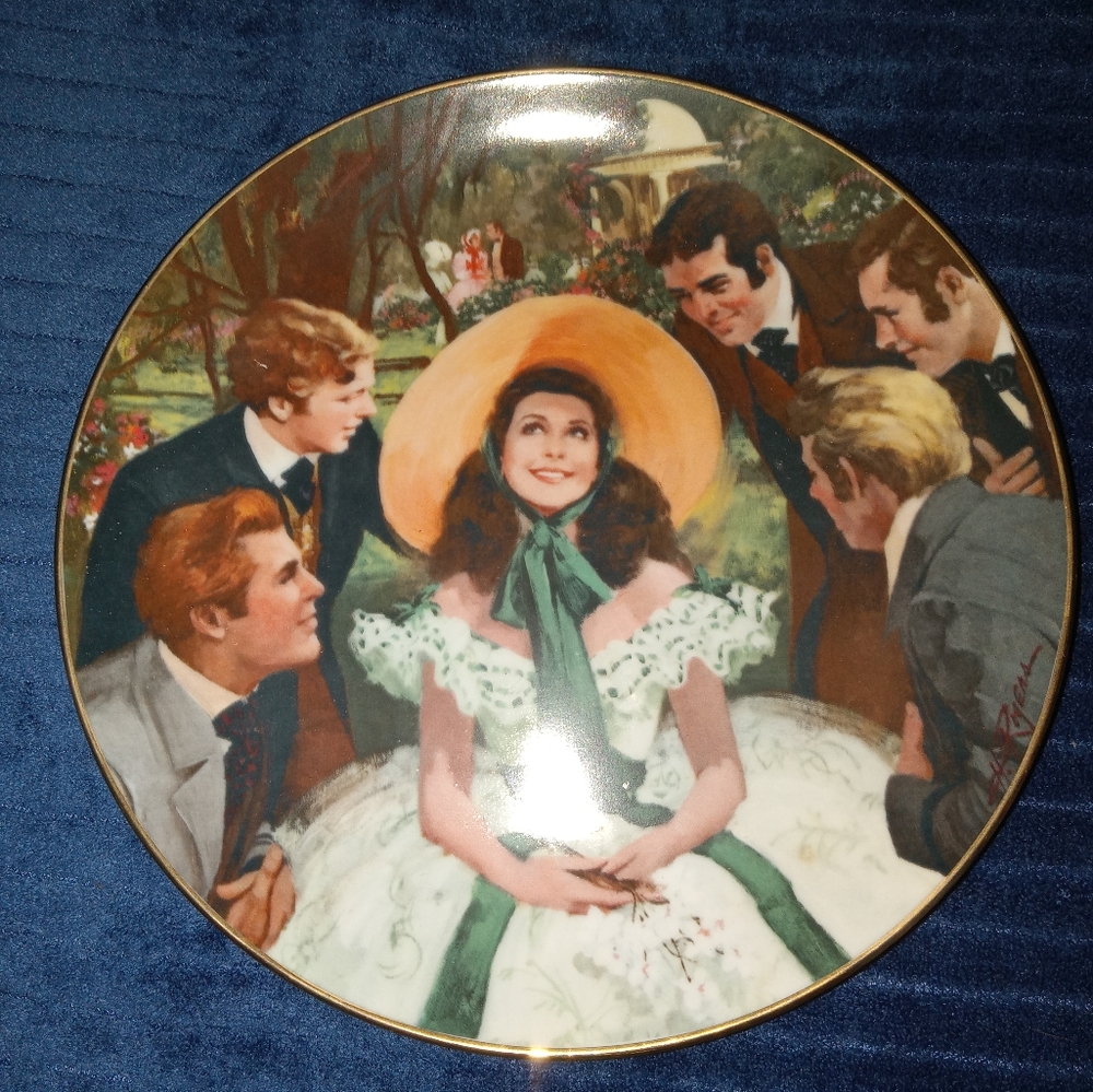1988 Gone with the Wind collectors plate